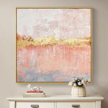 Abstract and Decorative Painting - Gold Pink 04 wall decor